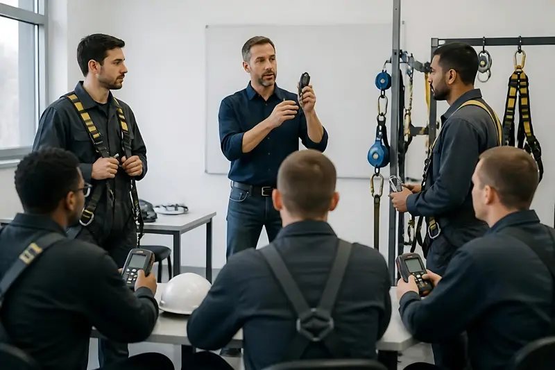 Instructor leading a safety training session